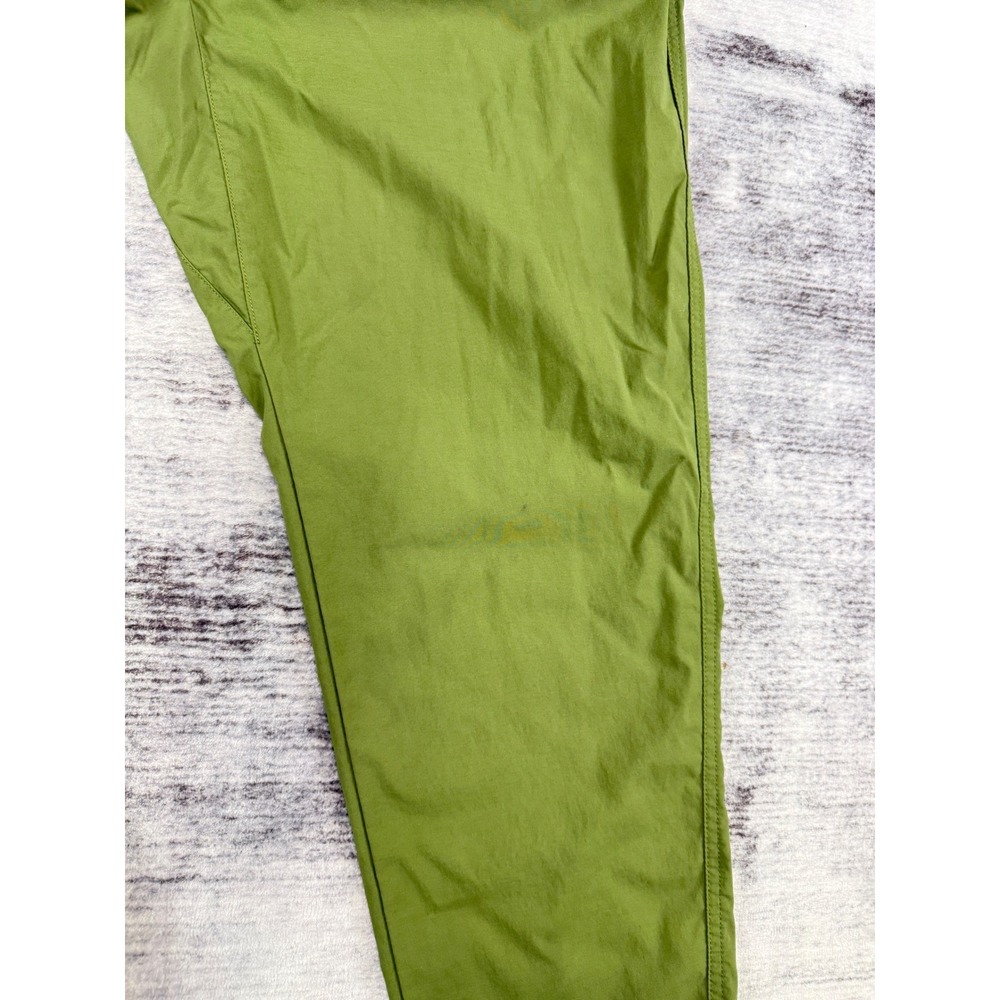 REI Co-op Mens Hiking Pants Olive Green Nylon Stretch Size Medium Drawstring - Picture 6 of 10